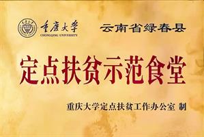 重庆大学定点扶贫示范食堂